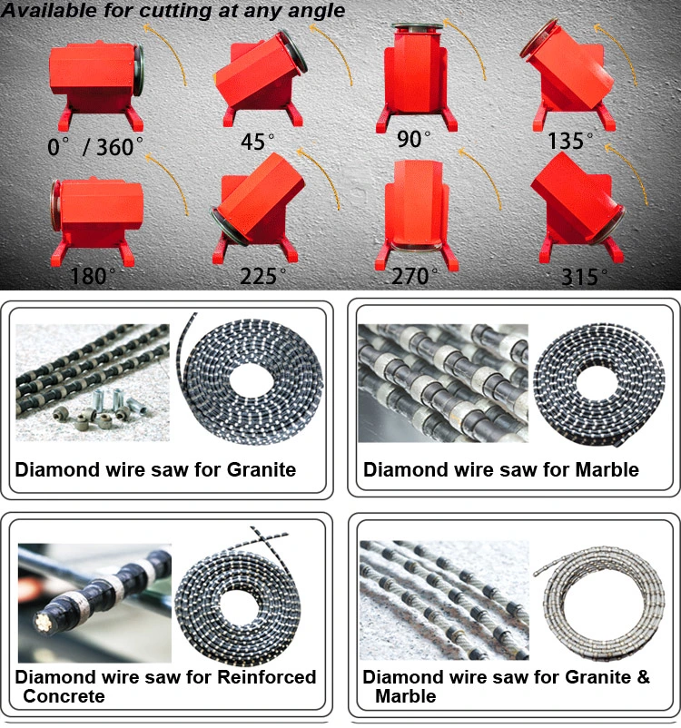 Hualong Chainsaw Diamond Wire Saw Machine for Marble Granite Quartz Block Cutting with Pneumatic & Electrical Drilling Machine in Australia/Indonesia/Ethiopia