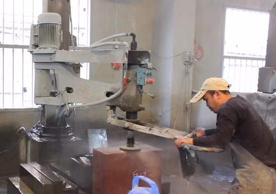 Levigatrice manuale Dafon, lucidatrice manuale, funzionamento semplice per lastre di marmo e granito